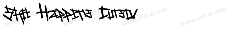 Shit Happens Cursiv字体转换